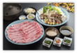 赤城牛と秋野菜のしゃぶしゃぶ