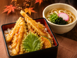 穴子天重と温うどんのセット