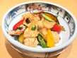 鱧と夏野菜のオイスターソース炒め