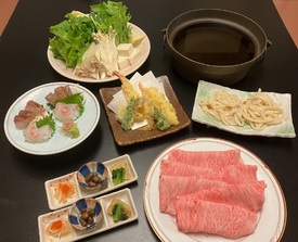 しゃぶしゃぶ宴会プラン　大和牛
※2名盛り